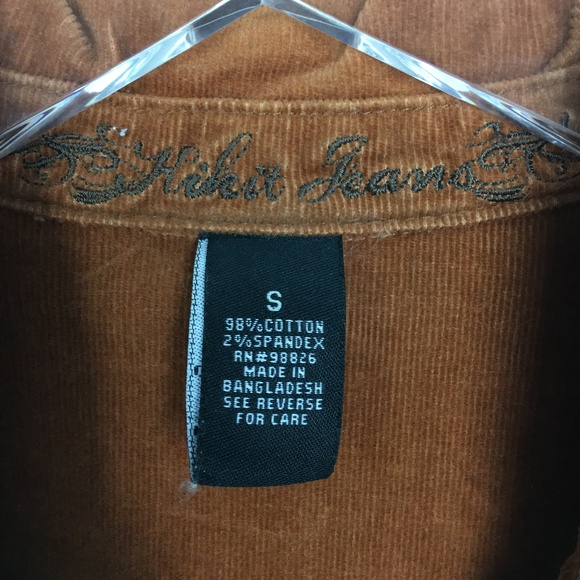 Embroidered Chocolate Brown Corduroy Jacket - Picture 3 of 6